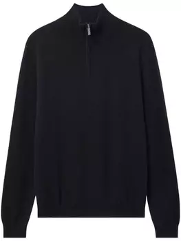 Кашемировый джемпер на молнии Pringle of Scotland, черный