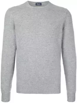 Кашемировый джемпер с длинными рукавами Drumohr, серый