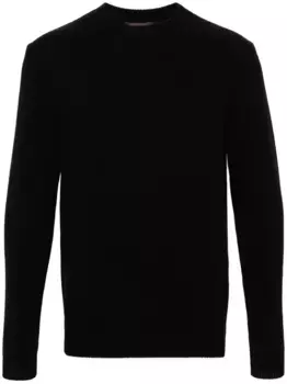 Кашемировый джемпер с круглым вырезом Incentive! Cashmere, черный