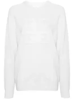 Кашемировый джемпер с логотипом 4G Givenchy, нейтральный