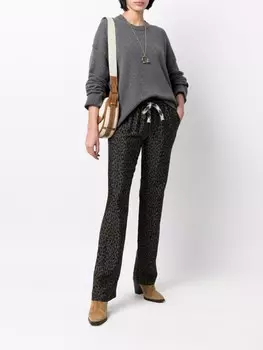 Кашемировый джемпер с логотипом Zadig&Voltaire, серый