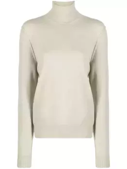 Кашемировый джемпер с высоким воротником MAISON MARGIELA, зеленый