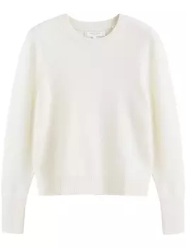 Кашемировый джемпер The Crop Chinti & Parker, белый