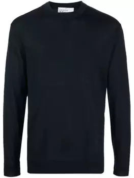 Кашемировый джемпер тонкой вязки Ballantyne, синий