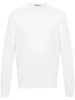 Кашемировый джемпер тонкой вязки Fileria, белый
