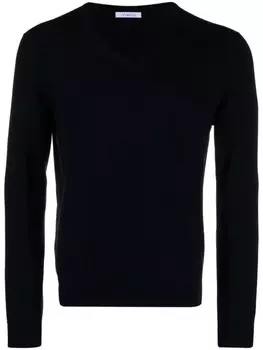 Кашемировый джемпер тонкой вязки Malo, синий