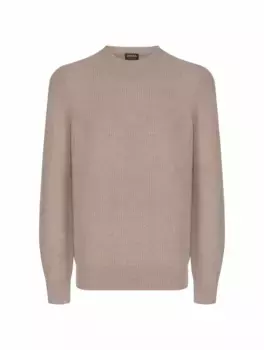 Кашемировый джемпер Zegna, бежевый