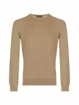 Кашемировый джемпер Zegna, коричневый