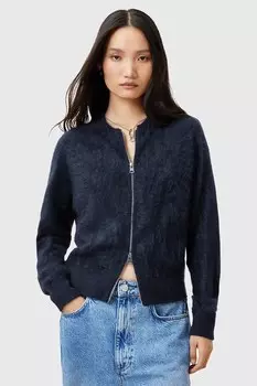 Кашемировый кардиган AllSaints REBEL, темно-синий