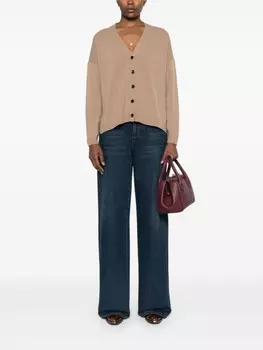 Кашемировый кардиган Allude, коричневый