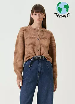 Кашемировый кардиган alsta с круглым вырезом Loulou Studio