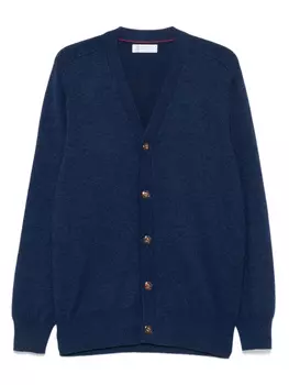 Кашемировый кардиган Brunello Cucinelli, синий