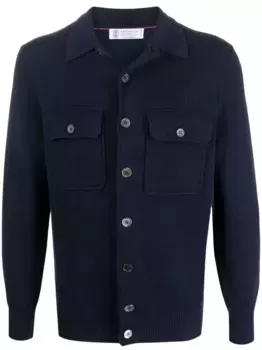 Кашемировый кардиган Brunello Cucinelli, синий