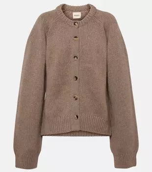 Кашемировый кардиган emili Khaite, бежевый