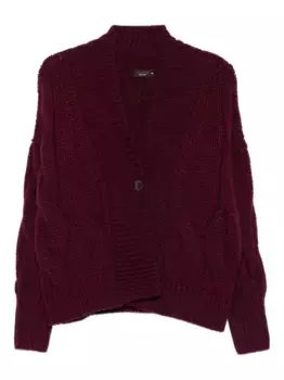 Кашемировый кардиган фактурной вязки Incentive! Cashmere, фиолетовый