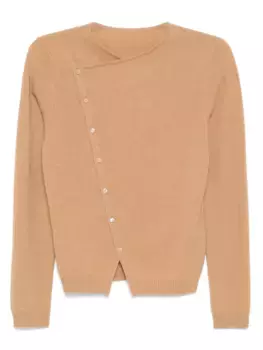 Кашемировый кардиган LESS, коричневый