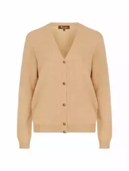 Кашемировый кардиган Loro Piana, бежевый