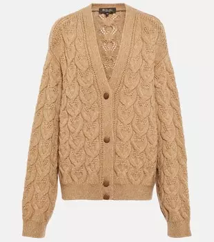 Кашемировый кардиган Monginevro LORO PIANA, коричневый