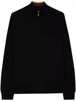 Кашемировый кардиган на молнии Paul Smith, черный