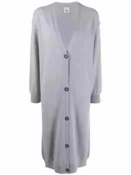 Кашемировый кардиган на пуговицах PAULA, серый