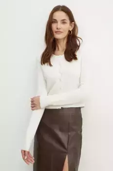 Кашемировый кардиган Pinko, бежевый