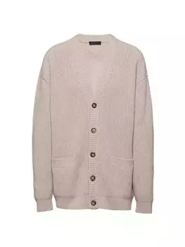 Кашемировый кардиган Prada, бежевый