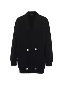 Кашемировый кардиган Prada, черный