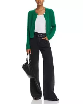 Кашемировый кардиган RE/DONE, зеленый