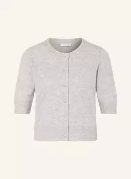 Кашемировый кардиган с драгоценными камнями Mrs & Hugs, серый