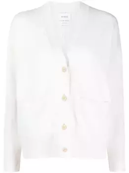 Кашемировый кардиган в рубчик Barrie, нейтральный