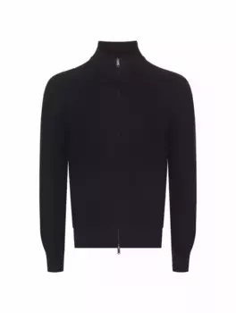 Кашемировый кардиган Zegna, тёмно-синий