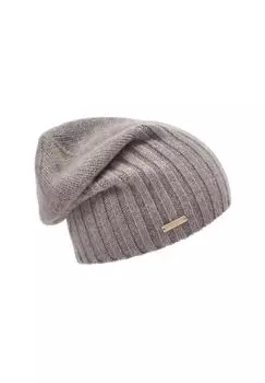 Кашемировый носок с рельефной вязкой 19304-0 SEEBERGER, цвет Taupe One Size