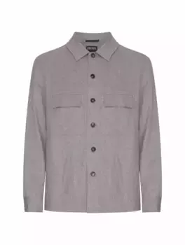 Кашемировый овершот Alba Zegna, серый
