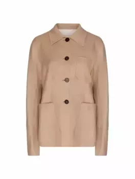 Кашемировый овершот Jil Sander, бежевый