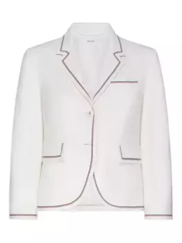 Кашемировый пиджак THOM BROWNE, белый