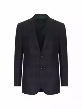 Кашемировый пиджак в клетку Kiton, мультиколор