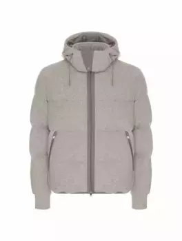 Кашемировый пуховик Ghiaccio Zegna, серый