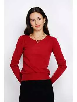 Кашемировый пуловер ASSUILI, красный