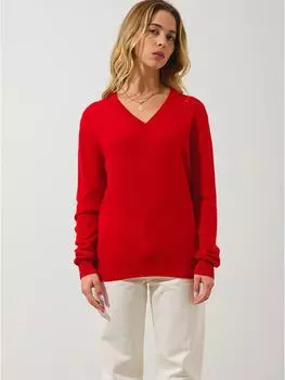 Кашемировый пуловер AUTHENTIC CASHMERE, красный