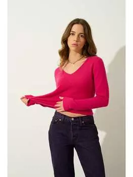 Кашемировый пуловер AUTHENTIC CASHMERE, розовый