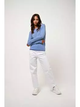 Кашемировый пуловер AUTHENTIC CASHMERE, светло-синий