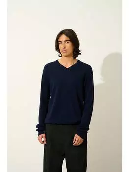 Кашемировый пуловер AUTHENTIC CASHMERE, темно-синий