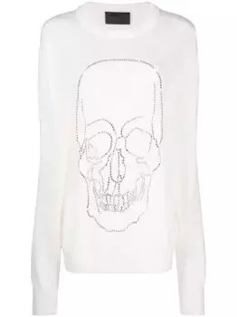 Кашемировый пуловер Philipp Plein, нейтральный