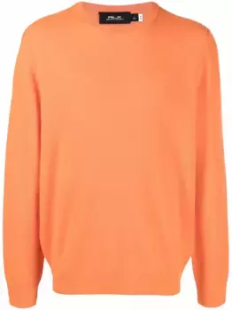 Кашемировый пуловер с круглым вырезом POLO RALPH LAUREN, оранжевый