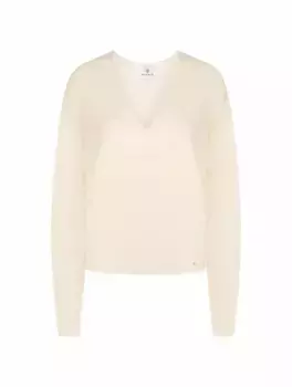 Кашемировый пуловер с логотипом Anine Bing, бежевый