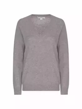 Кашемировый пуловер Vince, серый