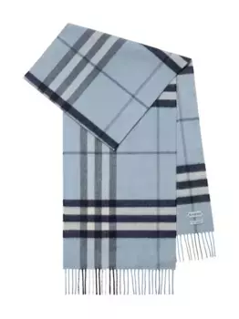 Кашемировый шарф BURBERRY, синий