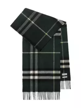 Кашемировый шарф BURBERRY, зеленый