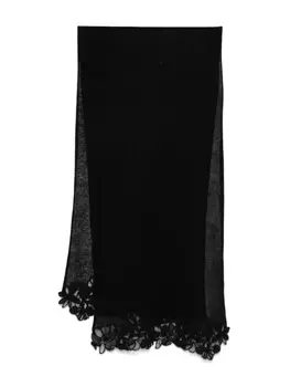 Кашемировый шарф Ermanno Scervino, черный