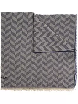 Кашемировый шарф Giorgio Armani, серый